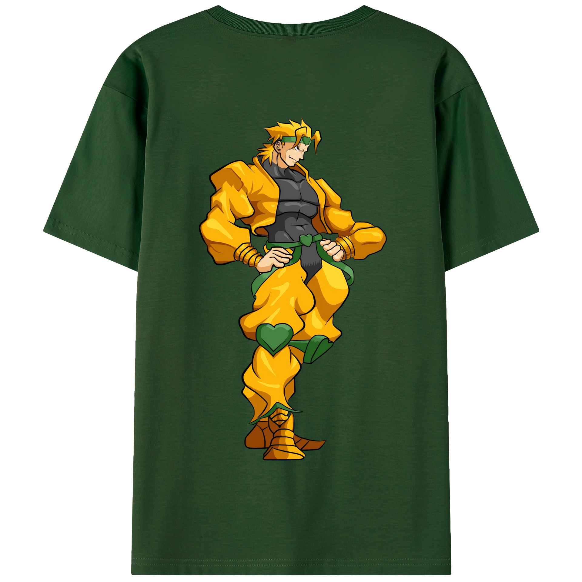 （画像用） ジョジョの奇妙な冒険 ディオ?ブランドー JoJo's Bizarre Adventure Dio Brando 綿100％半袖Tシャツ（背面プリント）